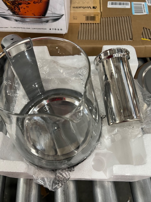 Photo 1 of Chefman Digital Electric Glass Kettle, No.1 Kettle Manufacturer, Removable Tea Infuser Included, 8 Presets & Programmable Temperature Control, Auto Shutoff, Water Filter, 6+ Cup Capacity, 1.5 Liter

