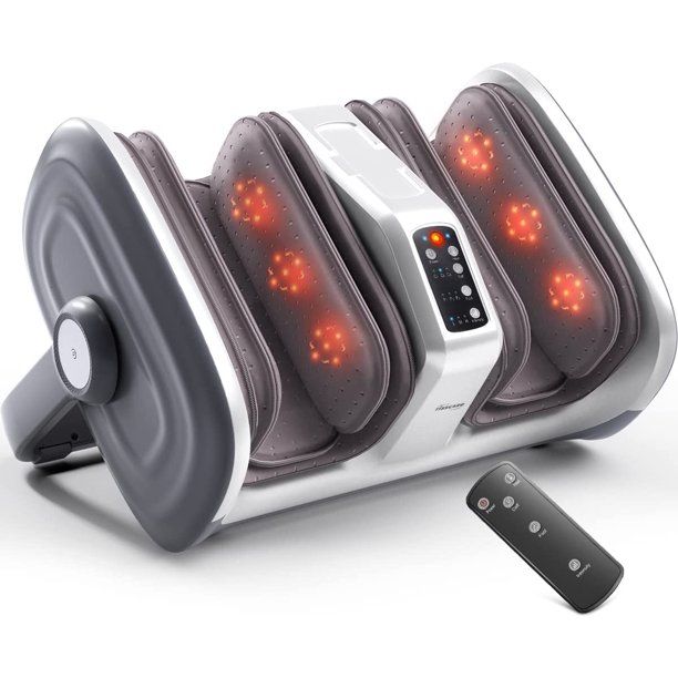 Photo 1 of Tisscare Foot Massager Machine with Heat-3D Massage System-Muscle Kneading-Rolling-Air Compression-Variable Intensity Scraping for Plantar Fasciitis, Blood Circulation, Pain Relief
