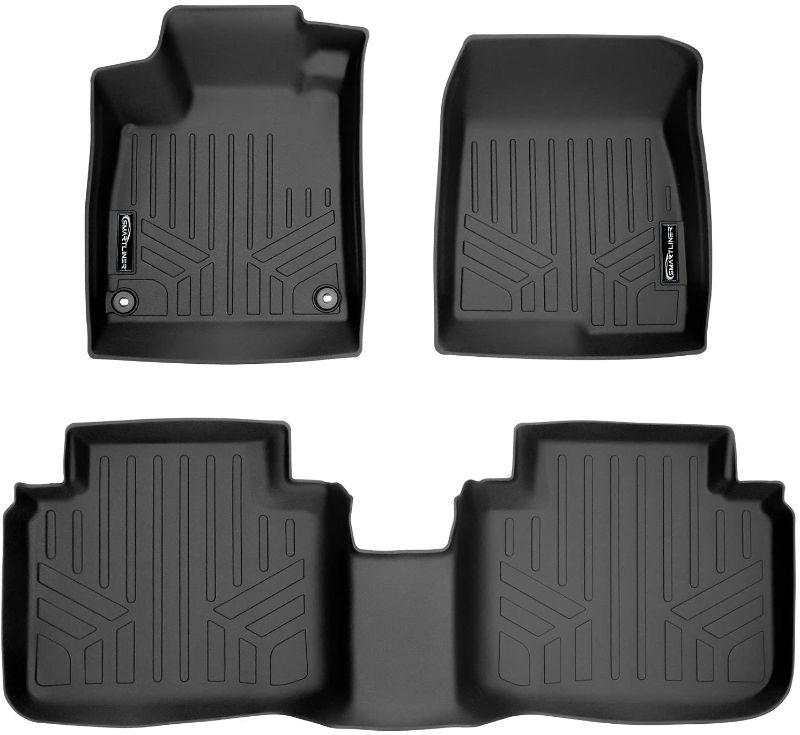 Photo 1 of SMARTLINER Custom Fit Floor Mats 2 Row Liner Set Black Compatible with 2018-2022 Honda Accord - All Models
