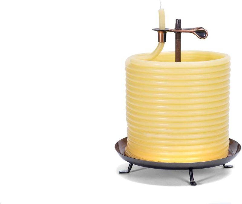 Photo 1 of Candle by the Hour 20561B 144-Hour Candle, Eco-friendly Natural Beeswax with Cotton Wick,Yellow