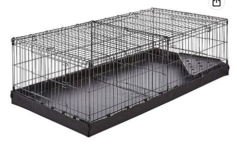 Photo 1 of Amazon Basics Indoor-Outdoor Small Pet Habitat Cage with Canvas Bottom