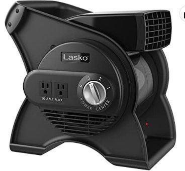 Photo 1 of PLEASE READ CLERKS COMMENTS**Lasko U12104 High Velocity Pro Pivoting Utility Fan for Cooling, Ventilating, Exhausting and Drying at Home, Job Site and Work Shop, Black