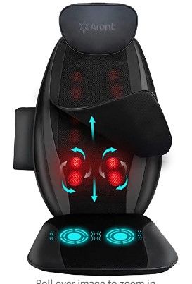 Photo 1 of Aront Shiatsu Back Massage Cushion with Heat -Electric Back Massager