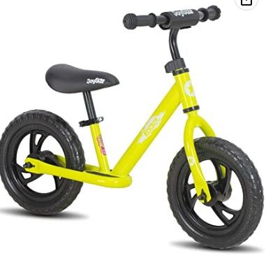 Photo 1 of JOYSTAR 114 Inch Kids Balance Bike for 2 3 4 5 6 Years Old Boys Girls, Lightweight Toddler Balance Bikes with Footrest and Handlebar Pads Lime 