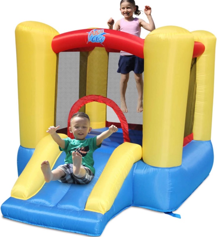 Photo 1 of ***PARTS ONLY*** ACTION AIR Bounce House, Toddler Inflatable Bounce House with Blower for Indoor/Outdoor, Bouncy Castle with Durable Sewn and Extra Thick, Jump House with Slide