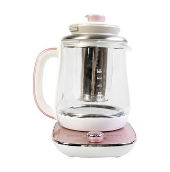 Photo 1 of Multi Function Glass Electric Water Kettle Healthy Tea Kettle Delay Timer, 1.5L, AWK-701, Rose Gold
