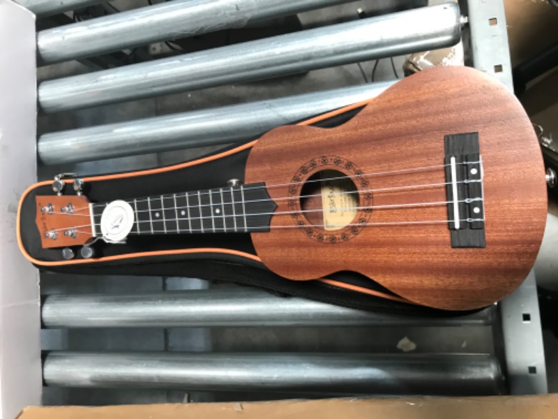 Photo 3 of Concert Ukulele Mahogany - 23 inch Professional Wooden Ukulele Free Online Lessons Uke Strap Case Digital Tuner Picks Aquila String
