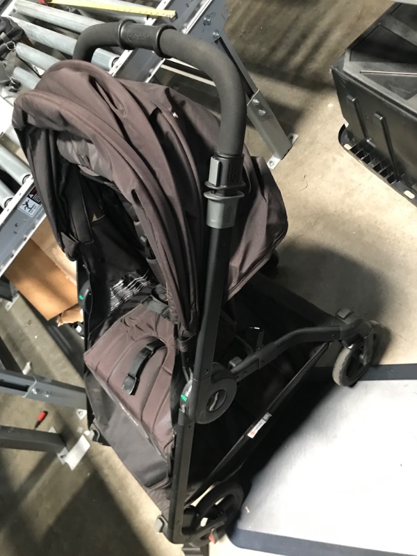 Photo 2 of Ergobaby Metro+ Compact Baby Stroller, Lightweight Umbrella Stroller Folds Down for Overhead Airplane Storage (Carries up to 50 lbs), Car Seat Compatible, Slate Grey
