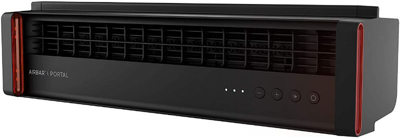 Photo 1 of Sharper Image PORTAL Window Fan with 3 Speeds, Reversible Exhaust Mode, Weather Resistant, Black
