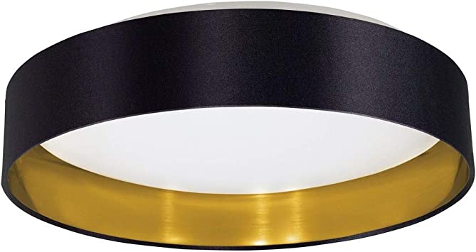 Photo 1 of EGLO 31622A LED Ceiling Mount, Black/Gold
