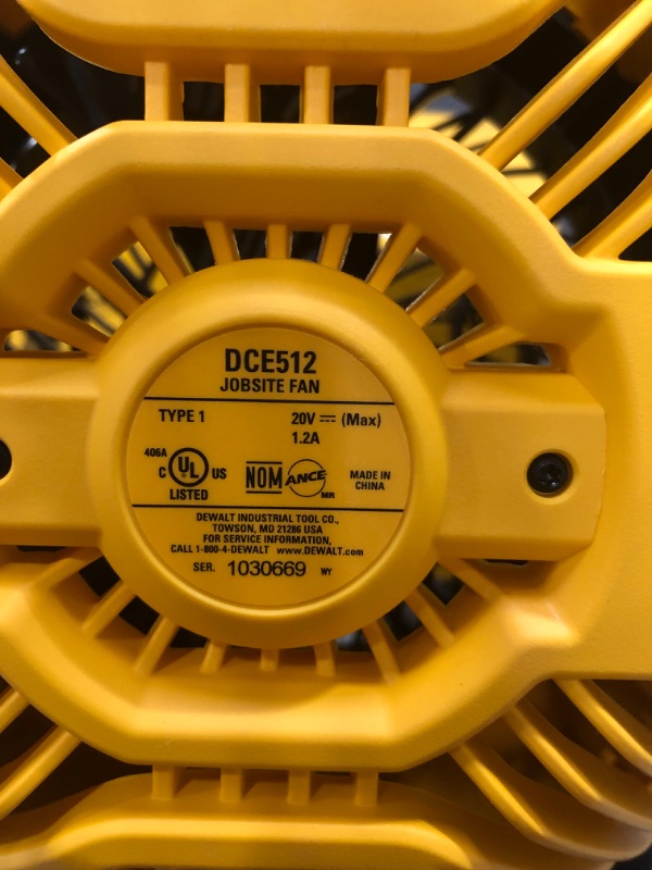 Photo 3 of DEWALT 20V MAX* Jobsite Fan, Tool Only