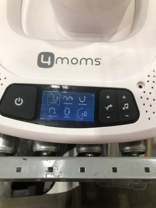 Photo 1 of 4moms mamaRoo 4 Multi-Motion Baby Swing, Bluetooth Baby Rocker with 5 Unique Motions, Nylon Fabric, Black