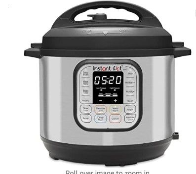 Photo 1 of Instant Pot Duo 7-in-1 Electric Pressure Cooker, Slow Cooker, Rice Cooker, Steamer, Sauté, Yogurt Maker, Warmer & Sterilizer, Includes Free App with over 1900 Recipes, Stainless Steel, 6 Quart