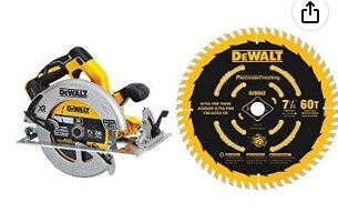 Photo 1 of DEWALT DCS570B 7-1/4" (184mm) 20V Cordless Circular Saw with Brake Comes With w/7-1-4'' 60T Saw Blade 