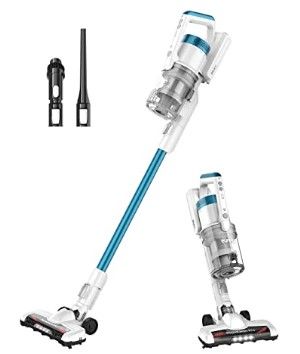 Photo 1 of Eureka RapidClean Pro Lightweight Cordless Vacuum Cleaner, High Efficiency Powerful Digital Motor LED Headlights, Convenient Stick and Handheld Vac, Essential, White