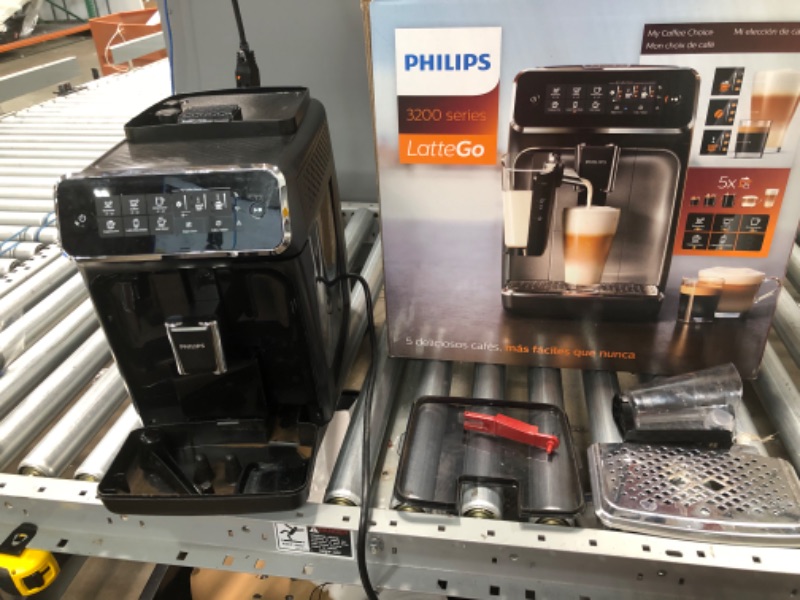 Photo 1 of Philips 3200 Series Fully Automatic Espresso Machine w/ LatteGo, Black, EP3241/54