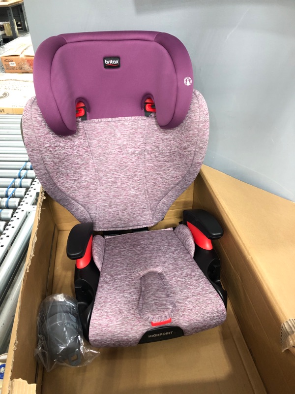 Photo 2 of Britax Highpoint 2-Stage Belt-Positioning Booster Car Seat, Mulberry - Highback and Backless Seat
