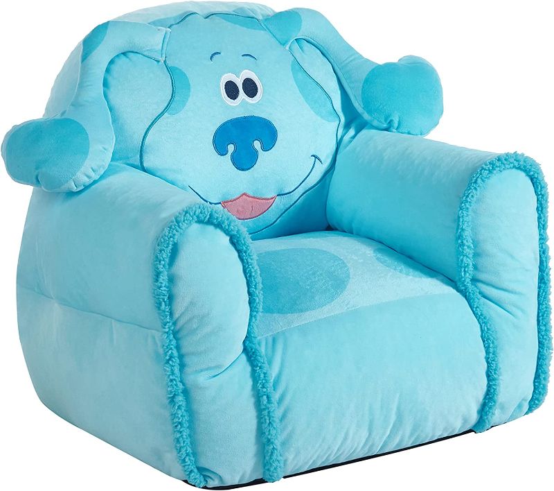 Photo 1 of Idea Nuova Nickelodeon Blues Clues Sherpa Figural Toddler Bean Bag Chair with Sherpa Trim, Ages 3+
