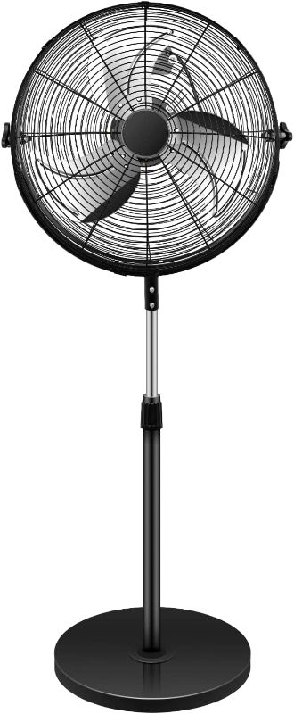 Photo 1 of Simple Deluxe 18 Inch Pedestal Standing Fan, High Velocity, Heavy Duty Metal For Industrial, Commercial, Residential, Greenhouse Use, Black


**BASE IS DAMAGED 