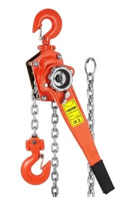 Photo 1 of 1-1/2 Ton Lever Block Chain Hoist Ratchet Type Comealong Puller Lifter 5 Feet
