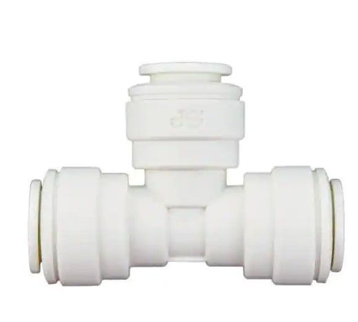 Photo 1 of 5 pack  - John Guest
3/8 in. Push-To-Connect Polypropylene Tee Fitting