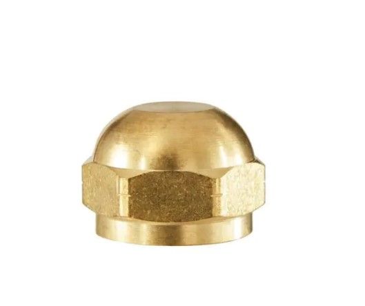 Photo 1 of  5 pack - Everbilt
1/2 in. Flare Brass Cap Fitting