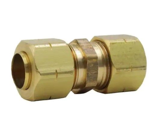 Photo 1 of 10 pack - Everbilt
3/8 in. Compression Brass Coupling Fitting