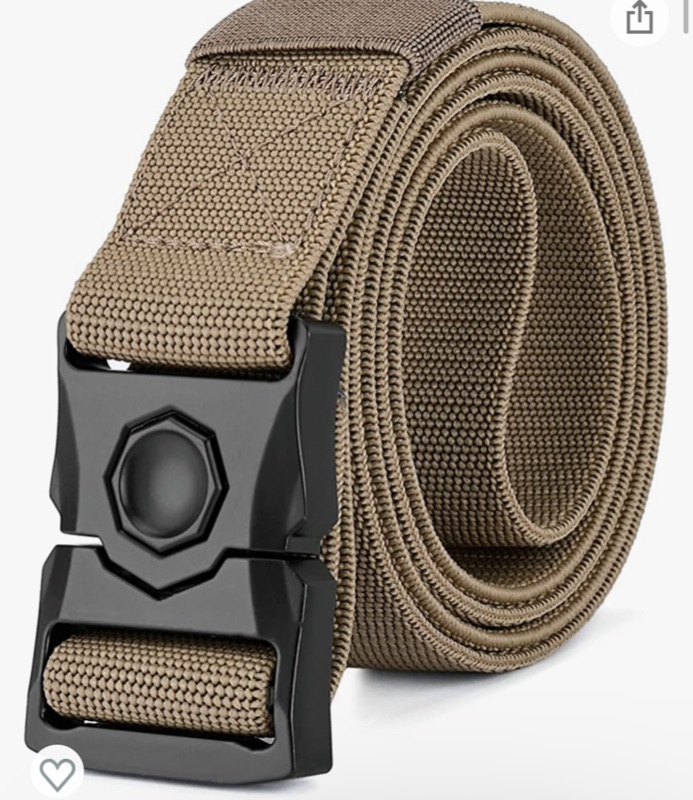 Photo 1 of DEYACE Camping Belt 1.5-inch Metal Buckle Quick Release Hunting Belts for Men Tactical Pants Gun Outdoor Hiking Web Belt