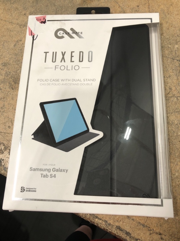 Photo 2 of Case-Mate - Samsung Galaxy Tab S4 10.5"- Tuxedo- Black
