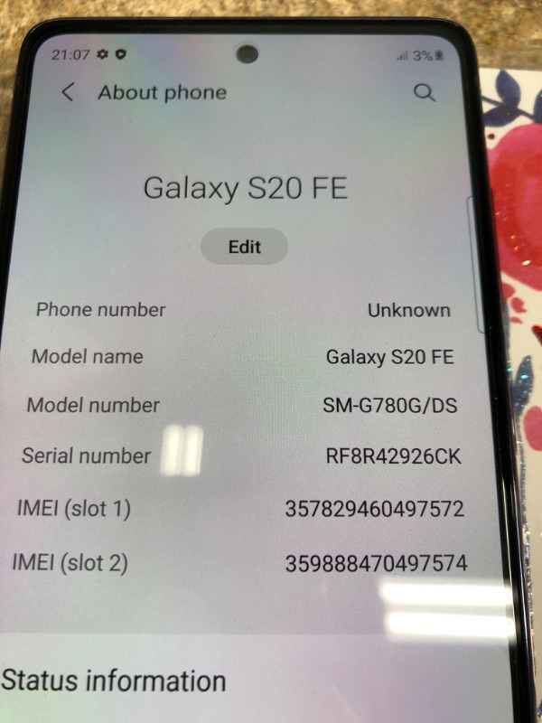Photo 1 of TESTED POWERS ON*
Samsung Galaxy S20 FE 128GB 6.5" (SM-G780G/DS) DUAL SIM International Unlocked - 4G/LTE
