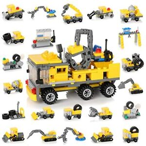 Photo 1 of Batlofty STEM Building Toys, 318+ PCS 16-in-1 Construction Site Vehicles Set,
