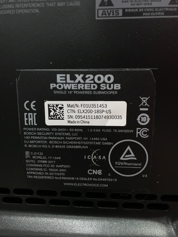 Photo 5 of Electro-Voice ELX200-18SP 18" 1200W Powered Subwoofer
