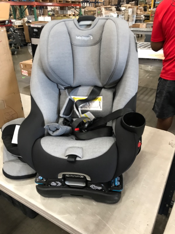 Photo 2 of Baby Jogger City Turn Rotating Convertible Car Seat | Unique Turning Car Seat Rotates for Easy in and Out, Onyx Black
