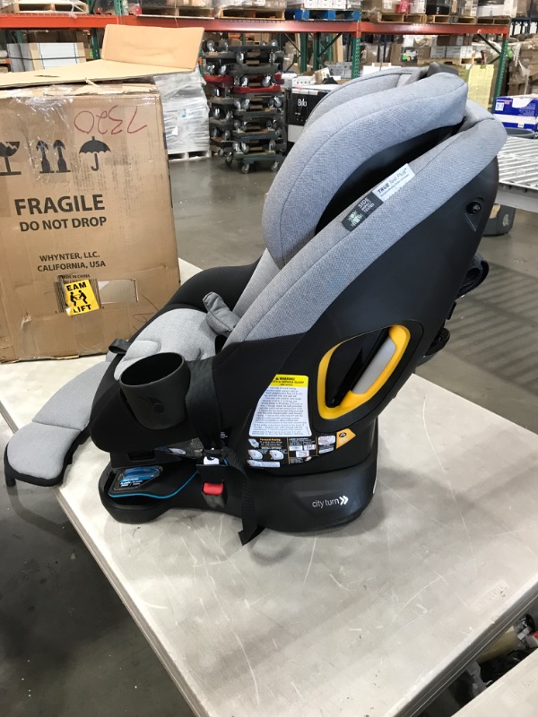 Photo 3 of Baby Jogger City Turn Rotating Convertible Car Seat | Unique Turning Car Seat Rotates for Easy in and Out, Onyx Black
