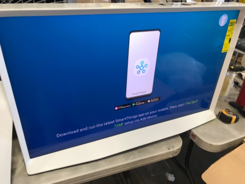 Photo 1 of SAMSUNG 43-inch Class SERIF QLED - 4K UHD Quantum HDR 4X Smart TV with Alexa Built-in (QN43LS01TAFXZA)
