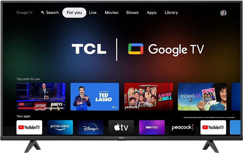 Photo 1 of TCL 55" Class 4-Series 4K UHD HDR Smart Google TV – 55S446, 2022 Model
