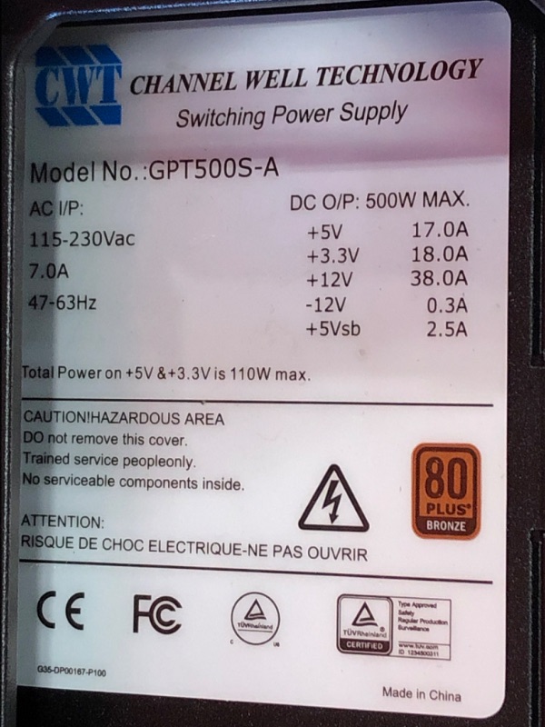 Photo 4 of **POWERS ON DOESNT SHOW DISPLAY* MISSING COMPONENTS* Zotac MEK HERO G1 A5837 Gaming Desktop PC - AMD Ryzen 7 5800X 3.8GHz 1 TERRABYTE HHD  XFX RX 580 4gb
