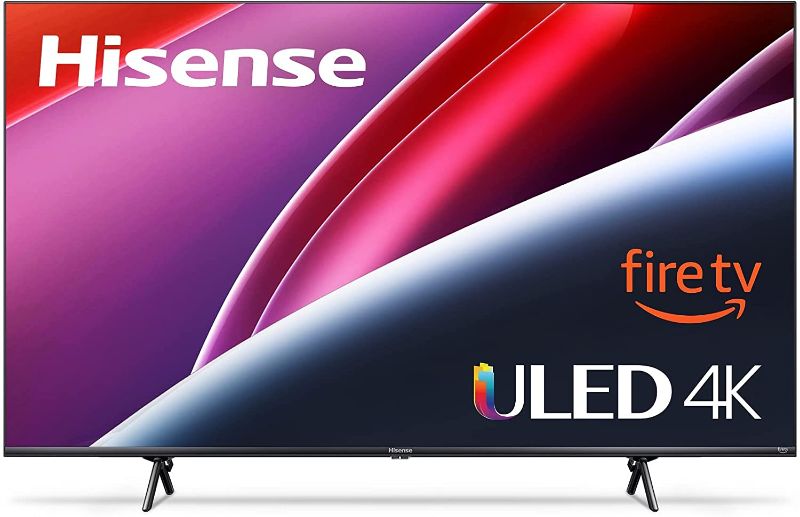 Photo 1 of **DISPLAY SHOWS BLACK LINE ON RIGHT SIDE* REVIEW PHOTOS* All-New Hisense U6 Series 50-Inch 4K Quantum Dot QLED Smart Fire TV with Dolby Vision (50U6HF, 2022 Model)
