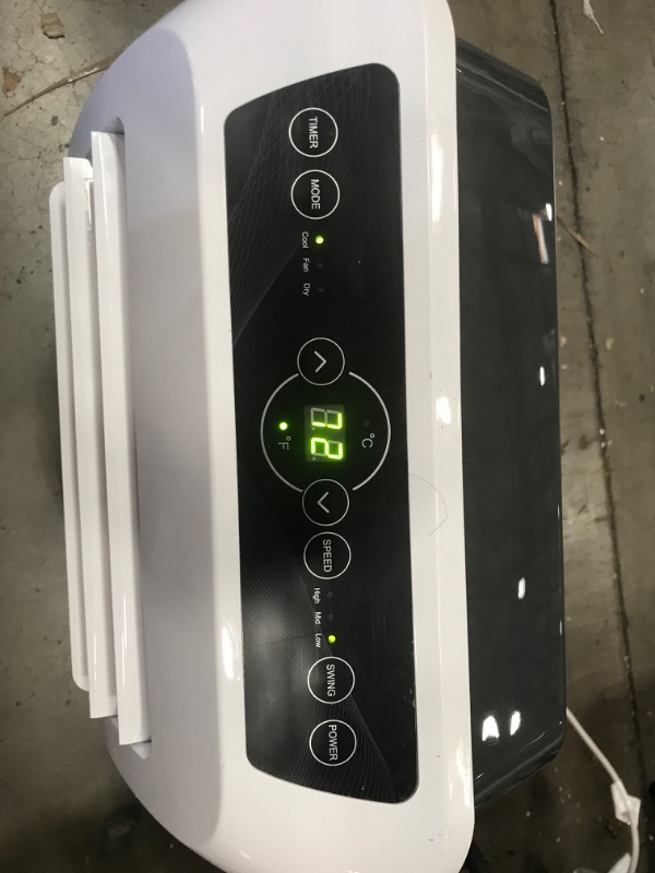 Photo 1 of **MISSING PARTS**MINOR SCRATCHES**  SereneLife SLPAC10 Portable Air Conditioner Compact Home AC Cooling Unit with Built-in Dehumidifier & Fan Modes, Quiet Operation, Includes Window Mount Kit, 10,000 BTU, White
