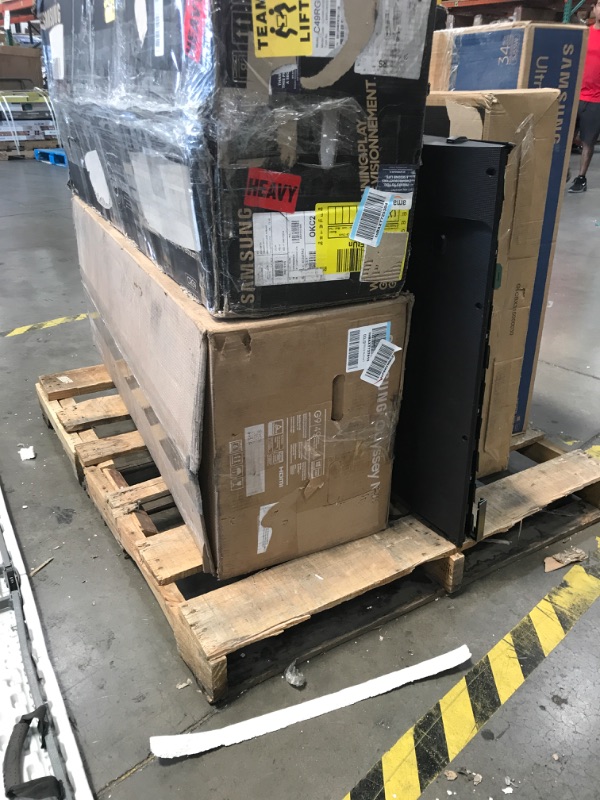 Photo 1 of MIXED PALLET OF DAMAGED TVS ANDS MONITORS**NO REFUNDS