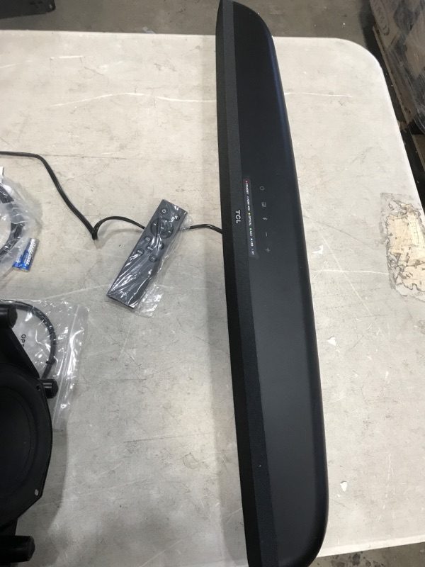 Photo 2 of **DAMAGED SUBWOOFER** TCL Alto 6+ 2.1 Channel Dolby Audio Sound Bar with Wireless Subwoofer, Bluetooth – TS6110, 240W, 31.5-inch, Black
