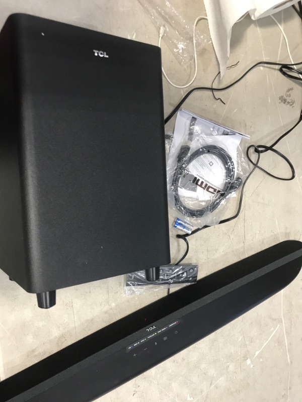 Photo 7 of **DAMAGED SUBWOOFER** TCL Alto 6+ 2.1 Channel Dolby Audio Sound Bar with Wireless Subwoofer, Bluetooth – TS6110, 240W, 31.5-inch, Black
