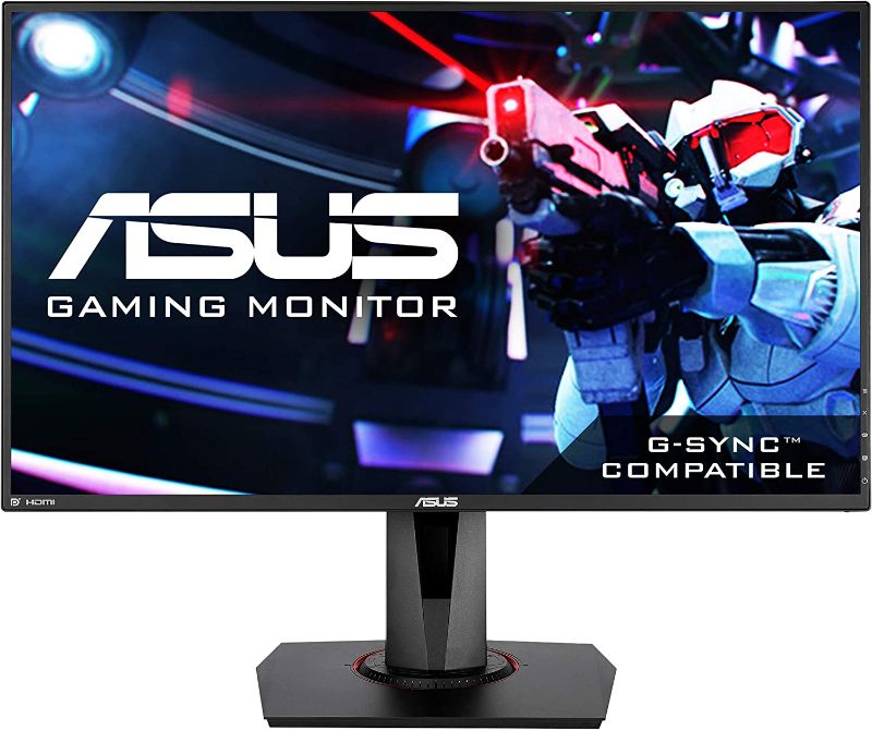 Photo 1 of ASUS VG278Q 27" Full HD 1080P 144Hz 1ms Eye Care G-Sync Compatible Adaptive Sync Gaming Monitor with DP HDMI DVI
