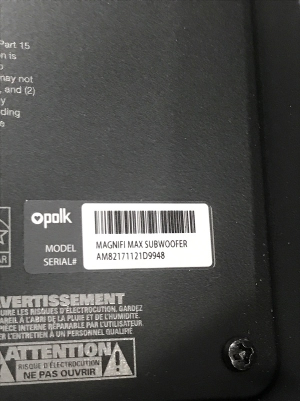 Photo 4 of Polk Audio MagniFi Max SR Home Theater Surround Sound Bar | Works with 4K & HD TVs | HDMI, Optical Cables, Wireless Subwoofer & Two Speakers...
