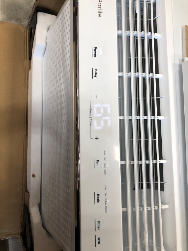 Photo 3 of ***PARTS ONLY*** GE Profile Ultra Quiet Window Air Conditioner 8,100 BTU, WiFi Enabled Energy Efficient for Medium Rooms, Easy Installation with Included Kit, 8K Window AC Unit, Energy Star, White
