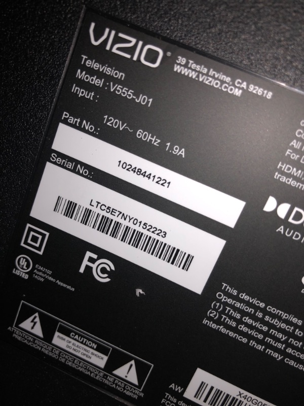 Photo 1 of VIZIO 55-Inch V-Series 4K UHD LED Smart TV with Voice Remote, Dolby Vision, HDR10+, Alexa Compatibility, V555-J01, 2021 Model
