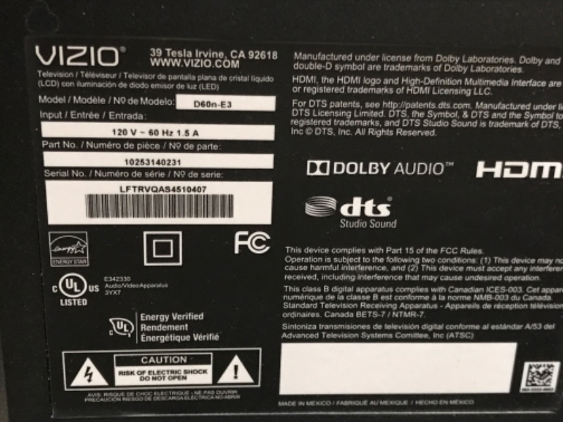 Photo 3 of VIZIO 65-Inch V-Series 4K UHD LED HDR Smart TV with Apple AirPlay and Chromecast Built-in, Dolby Vision, HDR10+, HDMI 2.1, Auto Game Mode and Low Latency Gaming, V655-J09, 2021 Model