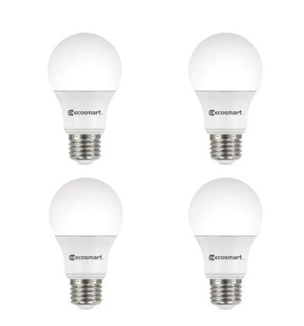 Photo 1 of 60-Watt Equivalent A19 Dimmable Energy Star LED Light Bulb Bright White (4-Pack) PACK OF 6
