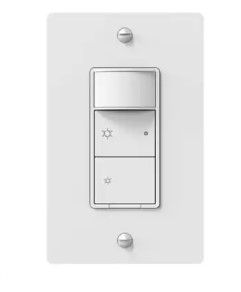 Photo 1 of 500-Watt Single Pole Smart Hubspace Dimmer with Motion Sensor, White
