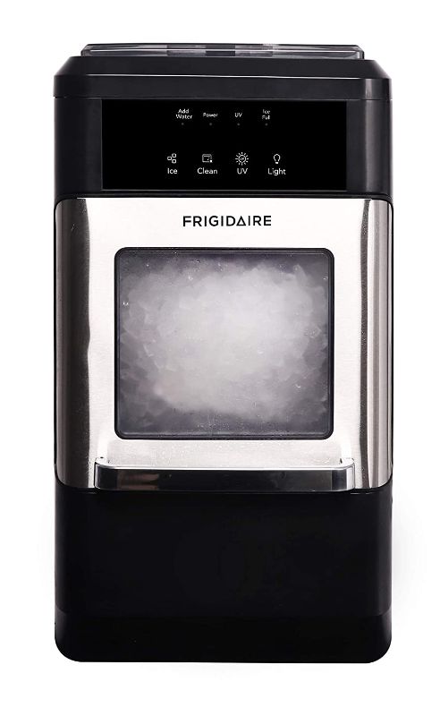 Photo 1 of ***Water leakage, Parts only*** Frigidaire EFIC235-AMZ Countertop Crunchy Chewable Nugget Ice Maker, 44lbs per day, Self Cleaning Function
